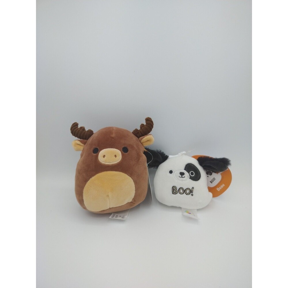 Lot Of 2 Squishmallows Maurice 5" & Beau 3" NWT